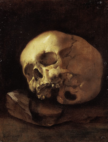 A skull a Dutch School