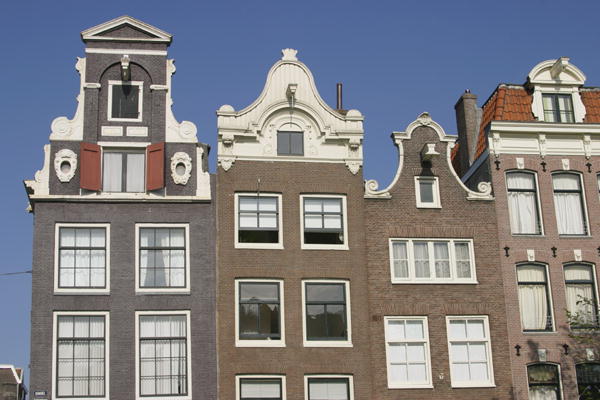 Gabled houses, (photo)  a Dutch School