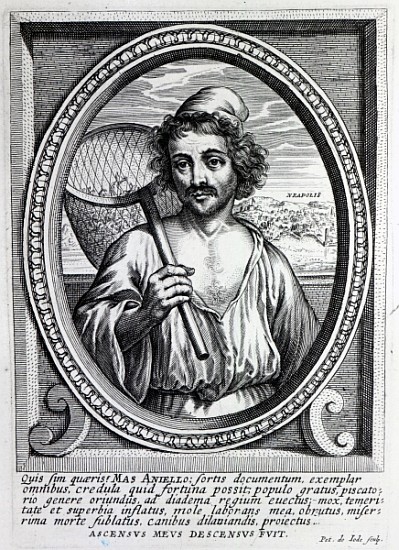 Masaniello; engraved by Petrus de Iode a Dutch School