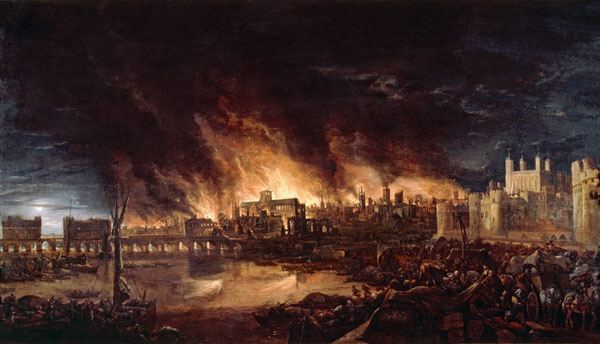 The Great Fire of London a Dutch School