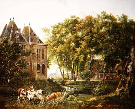 The Village Pond a Dutch School
