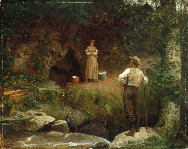 Die Begegnung. a Eastman Johnson