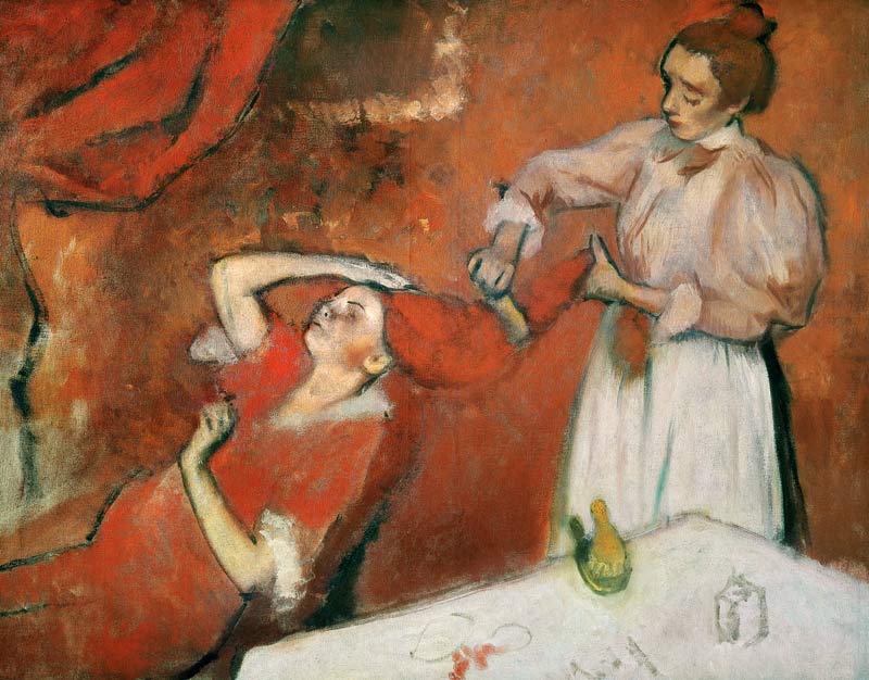 Combing the Hair a Edgar Degas
