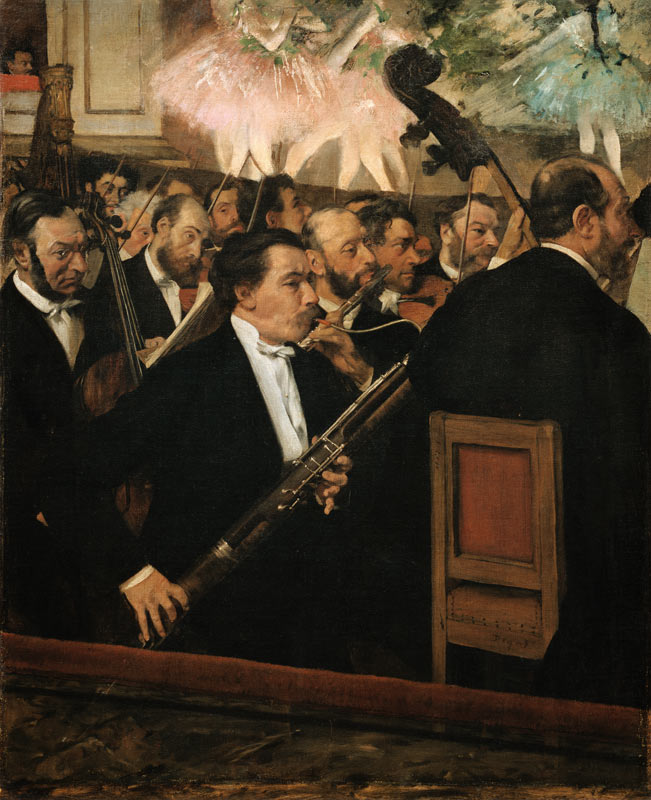 L'orchestra dell'opera a Edgar Degas