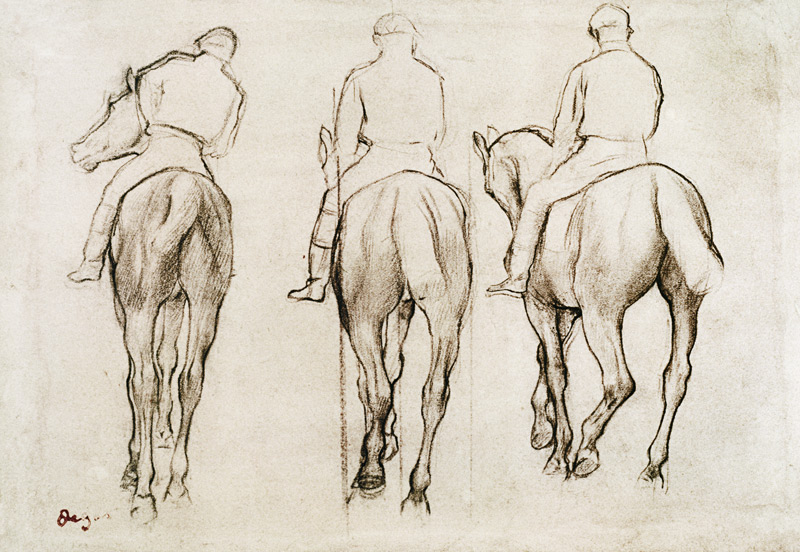 Jockeys a Edgar Degas