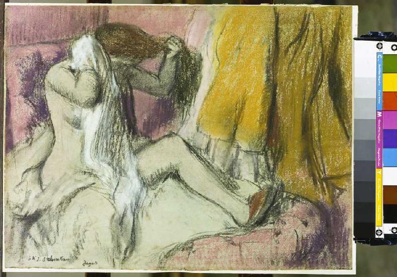 After the bath a Edgar Degas