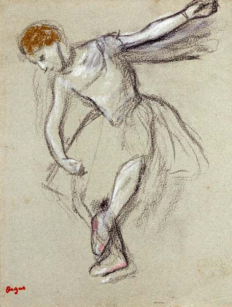 A Dancer Seen In Profile a Edgar Degas