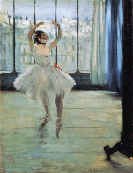 Dancer in Front of a Window (Dancer at the Photographer's Studio) a Edgar Degas