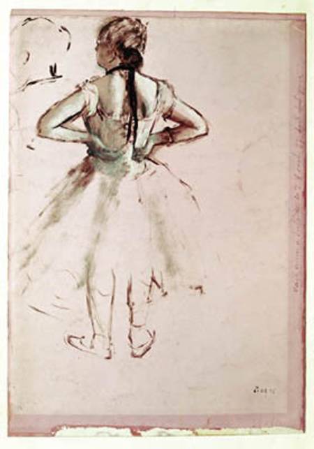 Dancer viewed from the back a Edgar Degas