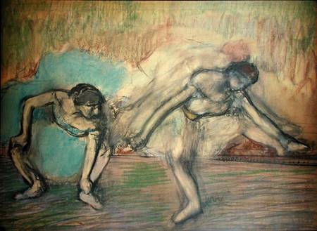Two Dancers Resting a Edgar Degas
