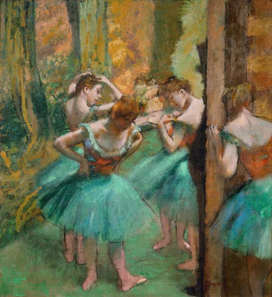Danseuses en rose a Edgar Degas