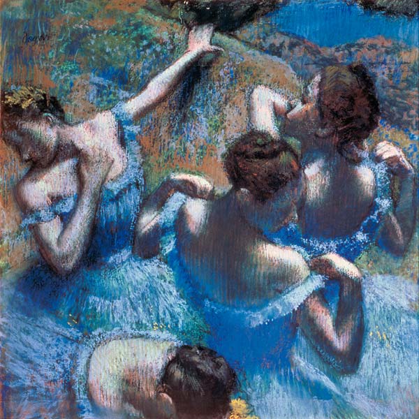 Ballerine azzurre a Edgar Degas