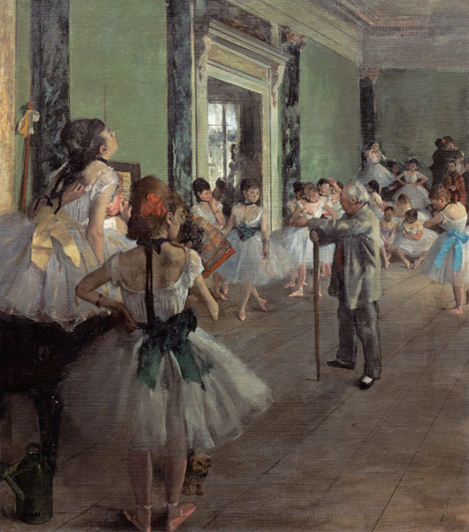 The dance class a Edgar Degas