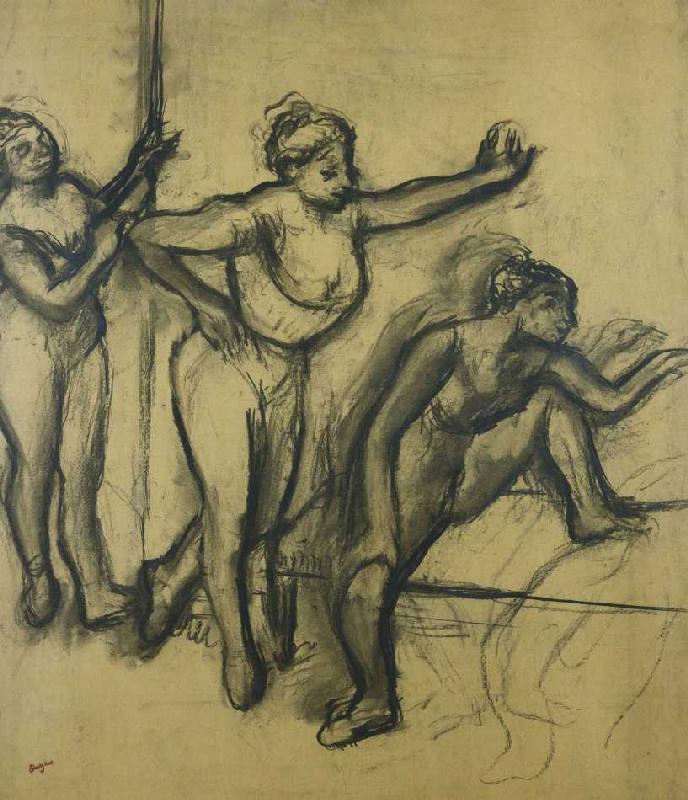 Drei Tänzerinnen in Leotards (Trois Danseuses en Maillot) a Edgar Degas