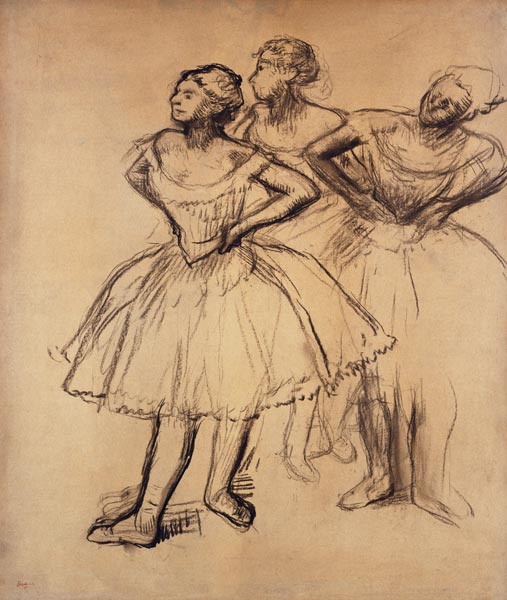 Drei Tänzerinnen (Trois Danseuses). a Edgar Degas