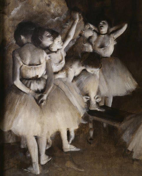E.Degas / Ballet rehearsal on stage a Edgar Degas
