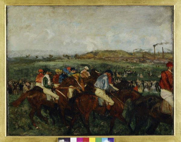 Degas / Gentlemen Race / 1862-1882 a Edgar Degas