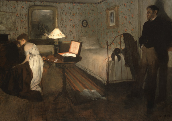 The Interior (Rape Scene) a Edgar Degas