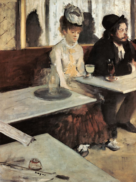 Absinth a Edgar Degas