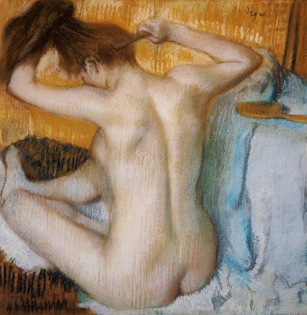 Woman at her toilet a Edgar Degas