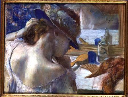 In Front of the Mirror a Edgar Degas