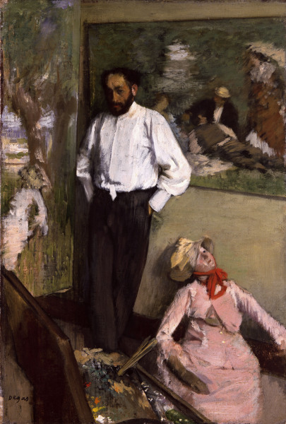 Artist in studio a Edgar Degas
