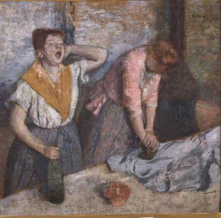 The Laundresses a Edgar Degas