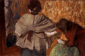 At the milliner a Edgar Degas