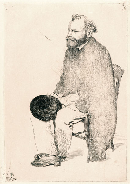 Portrait of the artist Édouard Manet (1832-1883) a Edgar Degas