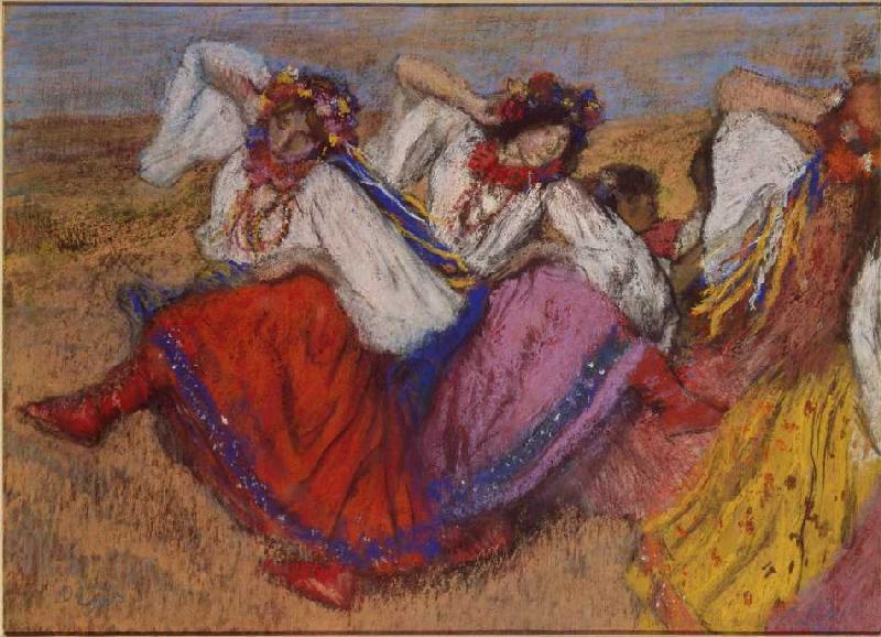 The red dancers a Edgar Degas