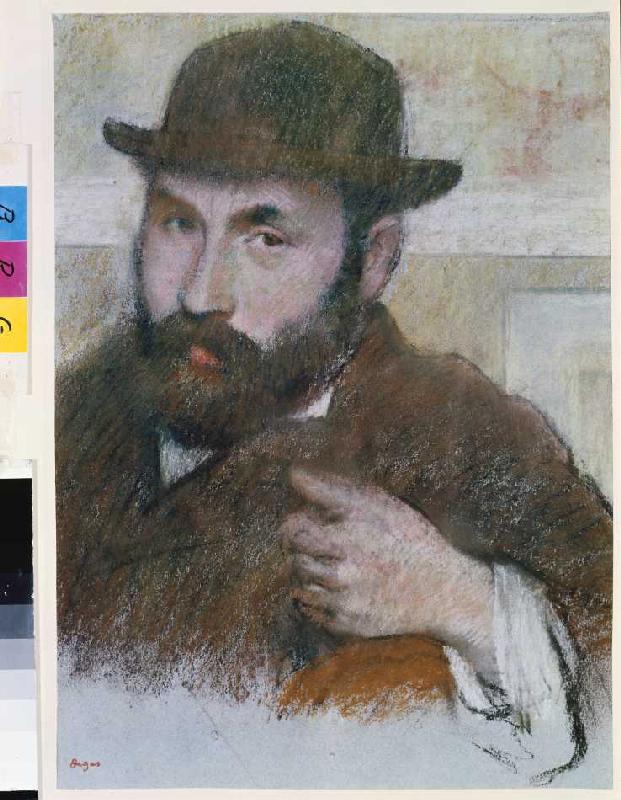 Selbstbildnis. a Edgar Degas