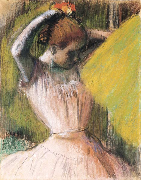 Sich frisierende Tänzerin a Edgar Degas