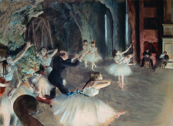 Stage rehearsal a Edgar Degas