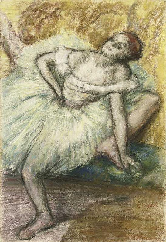 Study of a dancer a Edgar Degas