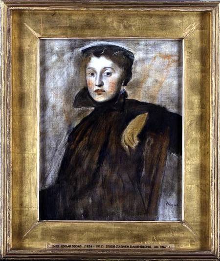 Study for a Portrait of a Lady a Edgar Degas