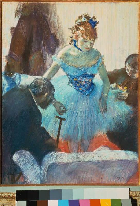 Tänzerin in der Garderobe. a Edgar Degas