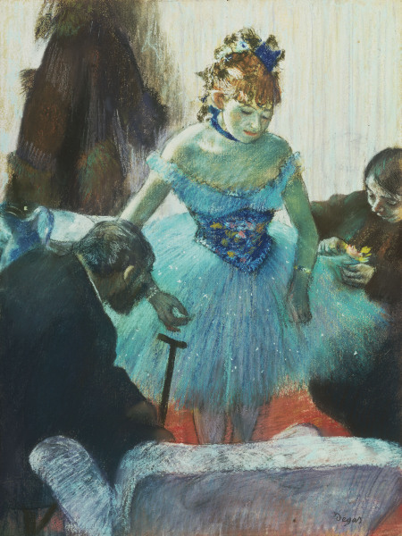 Dancer in Dressing Room a Edgar Degas