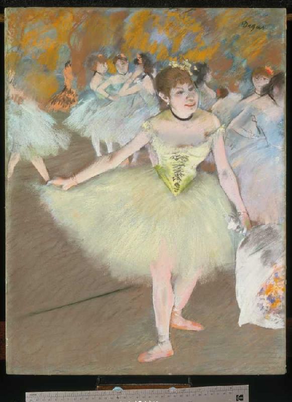 Dancers on the stage a Edgar Degas