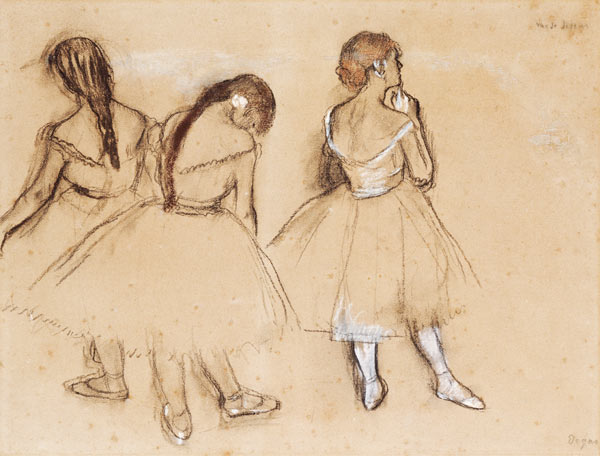 Tre ballerine a Edgar Degas