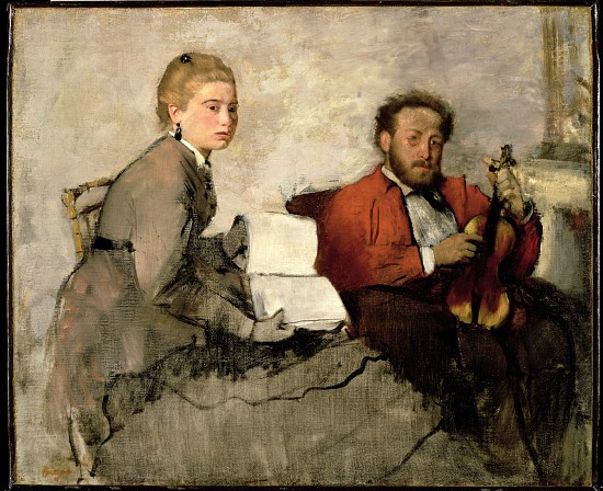 Violinist and Young Woman a Edgar Degas