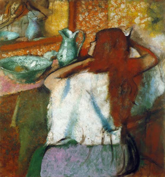 Woman at her Toilet a Edgar Degas