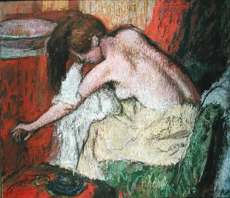 Woman drying herself a Edgar Degas