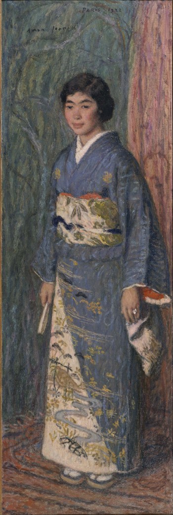 Portrait of a Japanese Woman (Mrs. Kuroki) a Edmond-Francois Aman-Jean