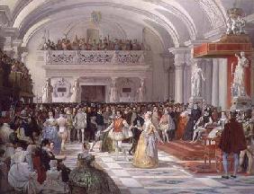 The Wedding of Henri de Bourbon, King of Navarre, to Marguerite de Valois in the presence of Catheri