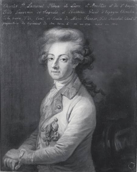 Portrait of Marshal Charles-Joseph (1735-1814) Prince de Ligne a Edmond Leclerq