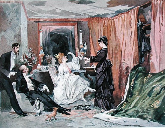 The Dressing Room of Hortense Schneider (1833-1920) at the Theatre des Varietes a Edmond Morin