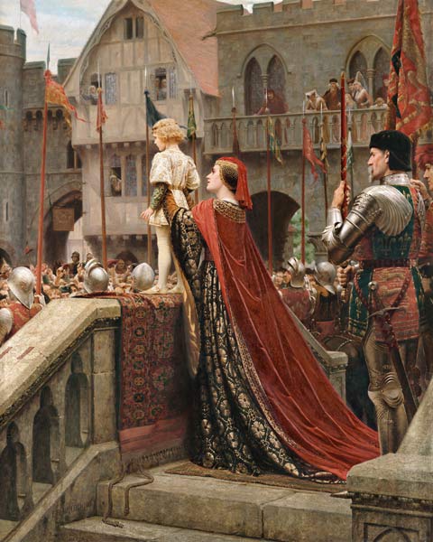 A Little Prince Likely In Time To Bless A Royal Throne a Edmund Blair Leighton