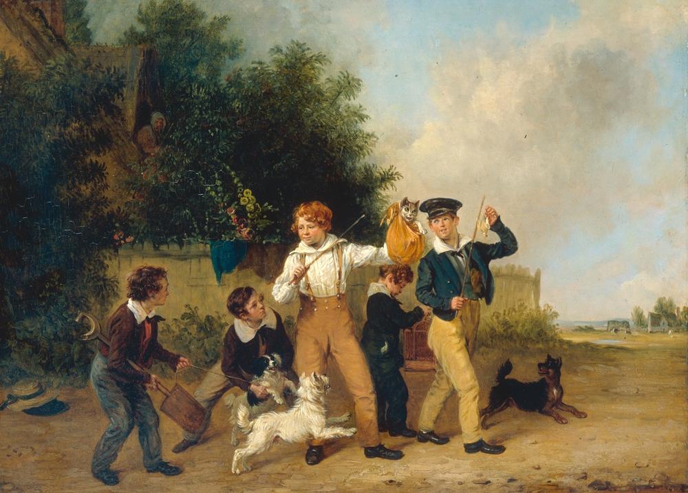 Boys with their Pets a Edmund Bristow