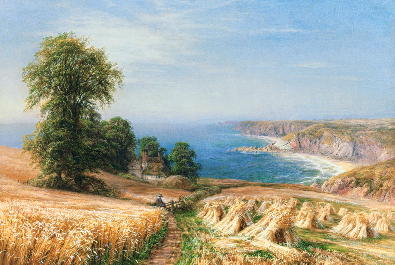 Harvest time by the Sea a Edmund George Warren