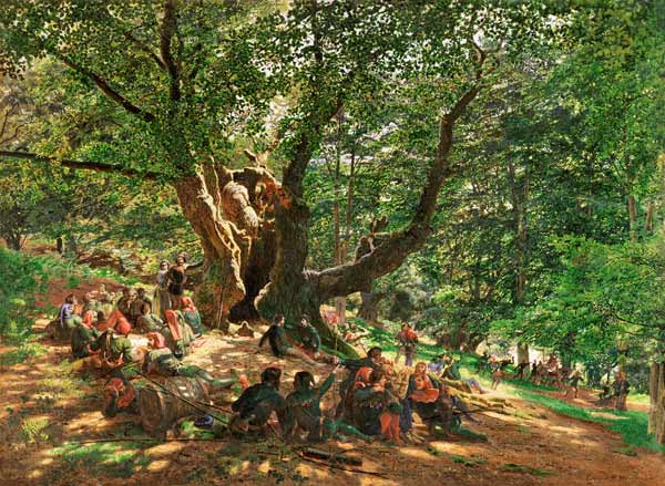 Robin Hood And His Merry Men In Sherwood Forest a Edmund George Warren